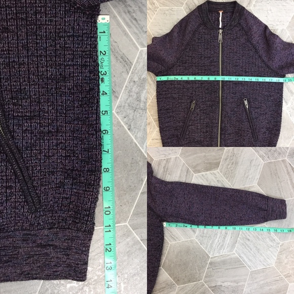 Free People Purple Naomi Zip Sweatshirt - XS - Picture 8 of 8